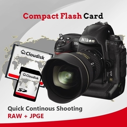 Compact Flash karta Cloudisk (64 GB) pro fotoaparáty