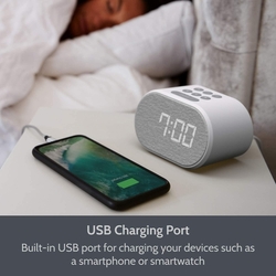 Digitální budík s rádiem / FM  a USB portem - i-box Lite 