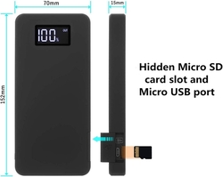 POWER Banka s kamerou, vysokým rozlišením 1080P a nočním viděním