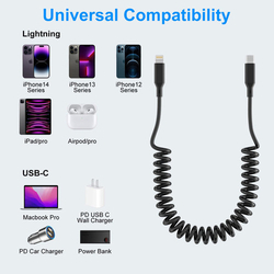 Vinutý kabel USB-C na iPhone, iPad