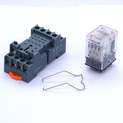 Relé AC 220V 14 pinů 5A, LED, DIN lišta