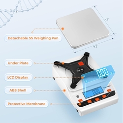 Bonvoisin - Laboratorní přesná váha 5000 g x 0,01 g 