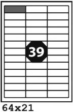 Print etikety A4, 66x33,5mm, 100 listů     