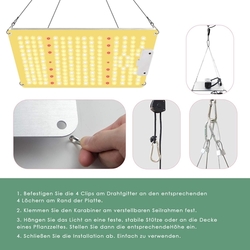 LED - COKOLILA - 1000 W LED celospektrální růstová lampa na rostliny 