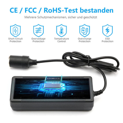 Napájecí zdroj 12V/10A, 120W, auto konektor pro zapalovač...