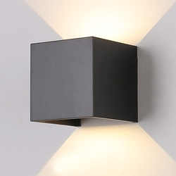 LED nástěnné svítidlo 12W / 3000 K teplá bílá, IP65, s regulovatelným úhlem osvitu