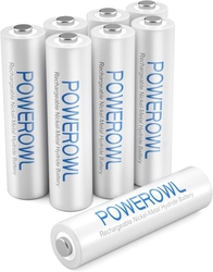 POWEROWL - Dobíjecí AAA baterie  1,2 V, 1000 mAh NI-MH - 4 kusy