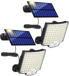 MPJ - 106 LED solární světlo venkovní s detektorem pohybu, 2 kusy