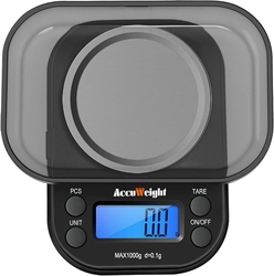 ACCUWEIGHT - gramová váha kapesní s váživostí do 1000g s dílkem 0,1g