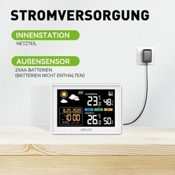 Rádiem řízená meteostanice BALDR s venkovním senzorem DCF