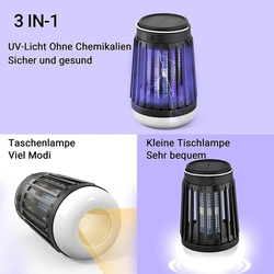 LED Mosquito - solární lampa, svítilna a hubič hmyzu 