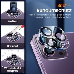 UniqueMe (3 kusy) Ochrana fotoaparátu pro iPhone 14 Pro Max