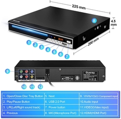 DVD přehrávač Gueray H-201
