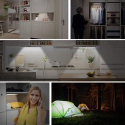 LED světlo magnetické, dobíjecí s pohybovým senzorem