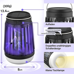 LED Mosquito - solární lampa, svítilna a hubič hmyzu 