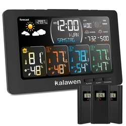 Meteorologická stanice Kalawen s řízením rádiem - RCC, DCF, se 3 venkovními senzory