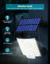 MPJ - 106 LED solární světlo venkovní s detektorem pohybu, 2 kusy