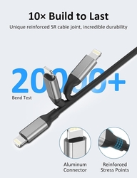 Vinutý nabíjecí kabel USB "A" na iPhone, iPad - do auta 