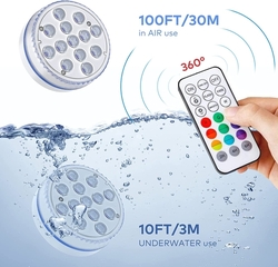 LED světlo pod vodní hladinu s RF dálkovým ovládáním