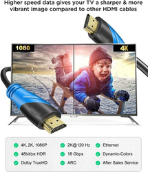 Rommisie 4K 60HZ HDMI kabel 20m