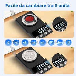 KUBEI 100g 0,001g digitální miligramová váha