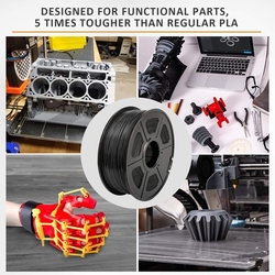 Filament SUNLU PLA do 3D tiskárny, barva černá - VYBALENO