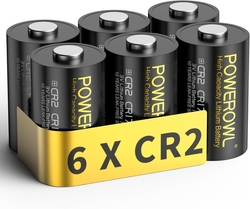POWEROWL CR2 baterie 3V Lithium 6 kusů