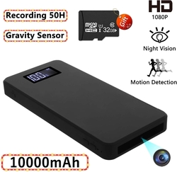POWER Banka s kamerou, vysokým rozlišením 1080P a nočním viděním