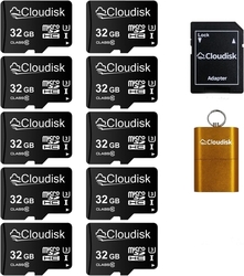 Paměťová karta Cloudisk Micro SDXC s SD adaptérem (32 GB) - 1 kus 