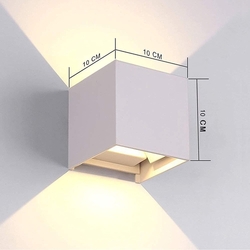 LED nástěnné svítidlo 12W / 3000 K teplá bílá, IP65, s regulovatelným úhlem osvitu
