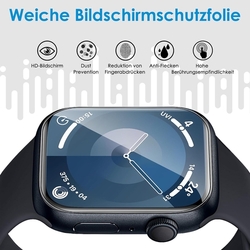 UniqueMe Pack 8 ochranných fólií pro Apple Watch Series 9/8/7 41mm