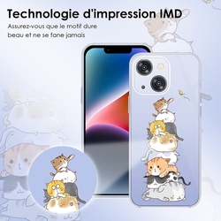 Pouzdro kompatibilní s Apple iPhone 14 - transparentní - s obrázkem