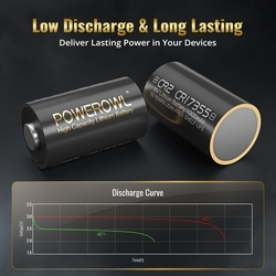 POWEROWL CR2 baterie 3V Lithium 6 kusů