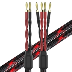 Reproduktorový kabel Bi-Wire VKheroKV & KK CABLE Mukjipa - k4B-2B, pletený