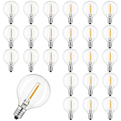 LED žárovka Thokono G40, 1 ks, pro řetězové světlo, E12 patice, 230V/0,6 W