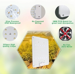 LED - COKOLILA - 1000 W LED celospektrální růstová lampa na rostliny 