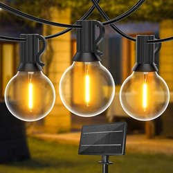 LED - Venkovní solární řetěz SUWIN, 9M, žárovky 15 ks + 1 náhradní
