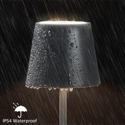 LED, RGB - přenosná stolní lampa dobíjecí, plynule stmívatelná, dotyková, vnitřní i venkovní použití