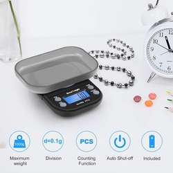 ACCUWEIGHT - gramová váha kapesní s váživostí do 1000g s dílkem 0,1g