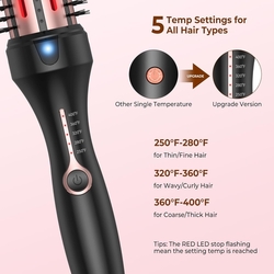 Thermal Brush, kulma 3 v 1, termo kartáč 38 mm, regulace teploty 120-200 °C 