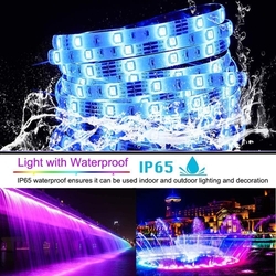 LED pásek 10m (2x5m) RGB, 300 LED (2x150), 5050 SMD IP65 - vodotěsné