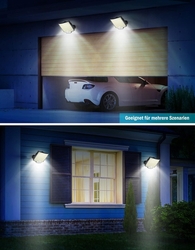 MPJ - 106 LED solární světlo venkovní s detektorem pohybu, 2 kusy