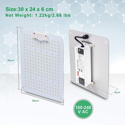 LED - COKOLILA - 1000 W LED celospektrální růstová lampa na rostliny 