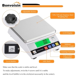 Bonvoisin Lab Scale počítací váha  do 7,5 kg s dílkem 0,1 g 