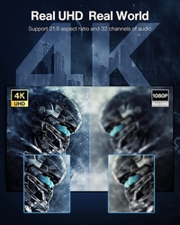 Kabel HDMI / HDMI, pozlacený konektor, 4K UHD, 2m, nylon, kvalitní