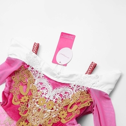 JerrisApparel - Dívčí princeznovské krajkové šaty-růžové