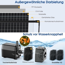 Biling Solární čerpadlo s filtrem 20 W 875 l/h 