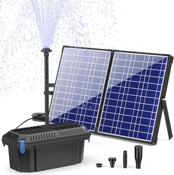 Biling - Solární jezírkové čerpadlo s filtrem - 1500 l/h, 30W, vhodné do 2000 litrů