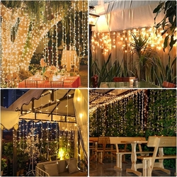 LED -  BLOOMWIN pohádkový LED světelný závěs USB 8 režimů 6x1M, 300 LED
