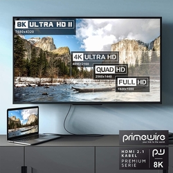 Kabel HDMI / HDMI, pozlacený konektor, 8K UHD, 3x stíněný, 2m, nylon, kvalitní
